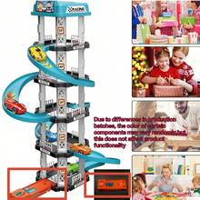 Multi-Layer Racing Track With Helicopter Landing Pad, Includes 2 Cars, Launcher, Drift Track - 5-Layer DIY Assembly Toy, Suitable For Boys And Girls, Challenging Construction, Birthday/Christmas Gift, Parent-Child Racing Activity (Track) - Multicolor - View 5