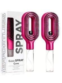 2-In-1 Spray Hair Comb, With Directional Liquid Spray Styling Comb, Can Moisturize Hair And Eliminate Static Electricity, No Spray Bottle Needed, Perfect Hair Care Gift - Multicolor - View 20
