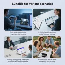 Reletech 16 Inch 1200P Portable Monitor USB-C Ultra-Thin Travel IPS Display, Compatible With Laptop, PC, Switch, Gaming Monitor - Black Lite - View 6