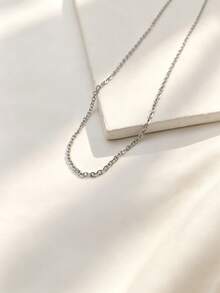 1pc Mixed Style Necklace Chain Bulk Round Snake Chain, O-Ring Chain, Blade Chain, Lip Chain, OT Chain, Grid Chain, Etc. Suitable For DIY Pendant Jewelry Making Materials, Suitable For Women's Daily Wear - Multicolor - View 31