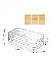 1pc 2-Layer Portable Nail Art Storage Box, Multi-Layer Nail Art Storage Box, Comes With Nail Art Tape Set, Essential For Nail Artists, Portable Travel Nail Art Storage Box, Nail Art Tool Box - Multicolor - View 7