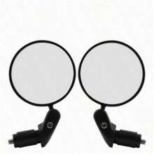 1 Pair Portable Handlebar Plug-In Bicycle Rearview Mirrors, Anti-Drop Durable Wide-Angle Cycling Mirrors, Universal Reflective Mirrors For Road And Electric Bikes - Multicolor - View 9