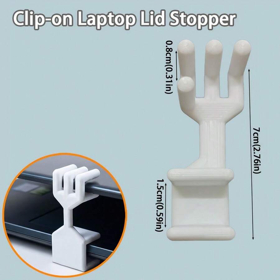 Portable Anti-Pinch Laptop Stand And Cooling System, Suitable For All Laptops, Screen Cover Stopper, Compatible With Office, Gaming, External Monitor And Other Scenarios, Prevents Accidental Closing And Shutdown, Laptop Anti-Closing Stand, Clip-On Laptop Cover Baffle, Keyboard Stand - Multicolor - View 1