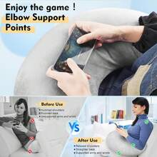 Oreillers de positionnement des jambes - Gris - Voir 4