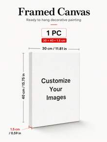 Customizable Wooden Frame Canvas Wall Art - Personalized Family Portraits And Action Photos, Printing, Suitable For Living Room, Bedroom Or Home Office Decor, Cozy Room Accent, Quality Reproduction Framed Canvas Painting - Multicolor - View 18