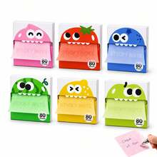 80 Sheets Transparent Pull-Out Sticky Notes | Magic Stationery Pull-Out Divider Sticky Notes, 3x3 Inch Transparent Reusable Office Sticky Notes, Suitable For Office Work, Glitter Sticky Notes, Shiny Sticky Notes, Smooth Writing, Waterproof Quick Dry, No Clogging, No Residue, Resealable, Office Supplies Work Accessories, Strong Adhesion, Gift For Classmates, Teachers, Christmas And Halloween Greeting Cards - A - View 2