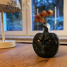 Shadow Pumpkin Statue - Expressive, Exquisite Texture, Sharp Eyes. Creates A Perfect Atmosphere For Any Desk Or Shelf. Ideal For Autumn And Halloween Decor, Party Favors And Seasonal Gifts. - Shadow Pumpkin Statue - View 10