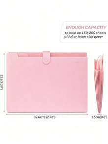 8-Slot Colorful Label Accordion File Folder, Portable Expandable Bill & Receipt Organizer, A4 Letter Size Document Storage, Suitable For Home, School And Office Supplies, Back To School - Multiple Styles - View 3