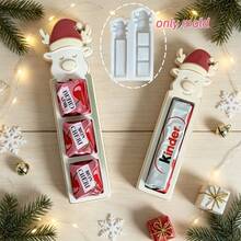 1pc/2pcs Large & Small Christmas Santa & Reindeer Silicone Molds, Gift Decoration Plaster Resin Molds, Perfect For Handmade Crafts, Gift Making, Easy Release & Reusable - Silicone Mold - View 7