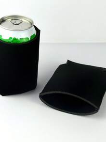 8pcs Blank Beer Can Sleeves, Foldable Reusable Foam Can Holders, Non-Slip Neoprene Can Sleeves, Suitable For Beer, Soda Cans And Other Beverage Bottles - 8pack - View 8