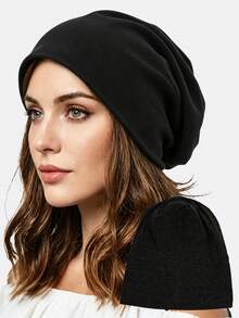 3pcs Oversized Slouchy Beanie Chemotherapy Hats, Pull-On Caps Suitable For Daily Wear - Multicolor - View 8