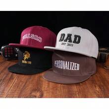 Topi Baseball Unisex Bordir Huruf, Topi Logo Bordir Kustom, Hadiah Klub, Topi Trucker Gaya Vintage, Topi Pesta Lajang, Hadiah untuk Pengiring Pengantin - MultiWarna - View 2