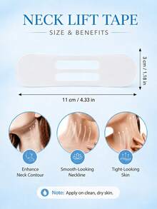10/5/1pc Invisible Neck Care Patch, Breathable Neck Care Patch, Suitable For Neck Care, Elastic Neck Skin Improvement Patch. Unisex. - Multicolor - View 6