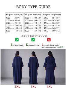 SUPGIR Plus Size Women's V-Neck Straight Flare Sleeve Chiffon Spaghetti Strap Waist Design Elegant Fitted Evening Dress Vacation Fall - Navy Blue - View 9