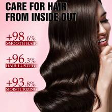 Ytruns Kapsul Essence Perawatan Rambut Mawar 60 pcs, Kondisioner Minyak Rambut Tanpa Bilas, Anti-Frizz, Halus, Memperbaiki Rambut Kering dan Rusak, Essence Ringan Tanpa Bilas, Berkilau dan Lembut, Memperbaiki Ujung Rambut Bercabang, Cocok untuk Semua Jenis Rambut - Kondisioner kapsul - View 5