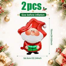 1/2pcs Christmas Santa Elf, Suitable For Christmas, Birthday, Christmas Eve, Family Gathering Decoration, Atmosphere Decoration - Multicolor - View 8