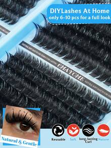 CMAYOME 600/684/708/720pcs D-Curl False Eyelashes, Includes 10D-150D Different Lengths And Pointed Single Eyelashes, Suitable For Various Eye Makeup Styles, Beginner-Friendly, Eyelash Clusters, High Cost-Performance - Multicolor - View 9