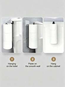 No Drill Toilet Paper Holder Iron Bathroom Towel Rack/Paper Holder No Drilling Required Suitable For Kitchen And Bathroom Storage Bathroom Accessories Back To School Season - Tissue Holder - View 8