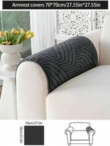 1 Stück Herbst/Winter Plüsch Bequeme Verdickte Warme Sofakissenbezüge, Moderner Minimalistischer Rutschfester Sofasitzbezug, Raumdekoration, Maschinenwaschbar/Handwaschbar Sofabezug, Frische Modische Weiche Nicht Verblassende Nicht Haarendurchlässige Schlafzimmerdekoration, Haustierfreundlicher Schutzbezug, Verstellbarer Ecksofa Bezug Geeignet für Schlafzimmer, Büro, Wohnzimmer Kombinationsmöbel, L-förmiges Sofa und 1234-Sitzer Sofa - Dunkelgrau - Übersicht 13