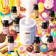 HWLINK زيت عطري برائحة الشوكولاتة 10 مل/0.33 أونصة سائلة، مناسب لصنع الشموع، موزع العطور، العناية المنزلية، جهاز الترطيب، هدية للنساء، معطر هواء السيارة - الشوكولاتة - مشاهدة 8