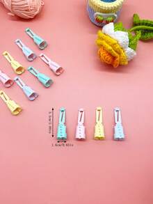 10pcs Portable Finger Yarn Divider Set, Macaron Pastel Color, Fixed Combing And Splitting Yarn To Prevent Tangling, Essential Accessories For Knitting And Crochet Sweaters, Shawls, Hats, Dolls - Splitter, 10-pack - View 6