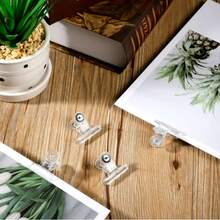 10/20 Plastic Bulldog Clips, Practical Paper Clips, Hinge Clips, Suitable For Home And Office Use (Transparent) - Multicolor - View 7
