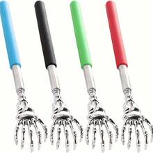 1/3pcs Portable Telescopic Back Scratcher, Random Color - Extendable 21.08-57.91cm, With Comfortable Grip - Suitable For Elderly, Telescopic Skeleton Claw: Hand-Shaped Scratcher, Unlock New Scratching Positions - Multicolor - View 1