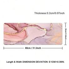 1pc Marble Leather Texture Mouse Pad Premium Rose Gold Luxury Design Soft Leather Large Desk Mat Game Computer Keyboard Pink Gaming - View 11