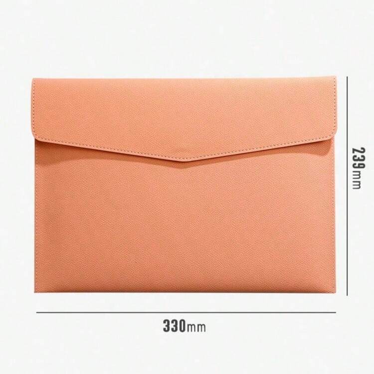 PU Leather A4 Folder Document Bag Waterproof Briefcase Envelope Pouch Storage Bag - Multicolor - View 11