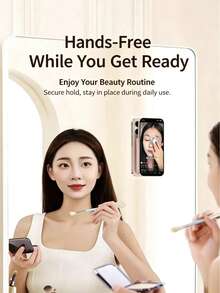 1pc/3pcs Pcs Silicone Suction Phone Stand, Suction Cup Phone Holder, Portable Foldable Kickstand, Multi‑Angle Adjustable Phone Back Grip Stand For Daily Use - A - View 5