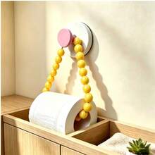 2pcs/Set Chic Pink Beaded Tissue Holder -Easy Install No Drill Wall Mount For Bathroom Decor Space-Saving Design ,Perfect Gift Idea, Stylish Home Accessory For Modern Bathrooms, Christmas/Halloween Gift Decorative - Multi-color B - View 17