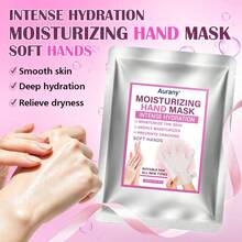 AURANY Masker Tangan 40g dengan Lidah Buaya, Minyak Pohon Teh & Minyak Jarak, Perawatan Pelembap & Hidrasi Mendalam untuk Tangan Kering dan Kasar, Perawatan Pengelupasan & Pelembutan, Membantu Mencegah Pecah-pecah, Spa Tangan Semalaman, Perawatan Tangan Musim Gugur/Dingin, Hadiah Kecantikan Halloween - 40G - View 3