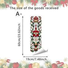 1/4pcs Reusable Christmas Flower Window Decals, Double-Sided Visible PVC Electrostatic Adsorption Glass Stickers, Suitable For Home, Kitchen, Dining Room, And Shop Decoration. - Multicolor - View 11