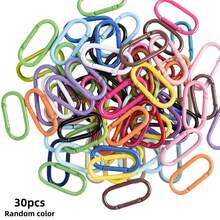 5/10/30pcs Multi-Color Round Keychain, Colorful Zinc Alloy Carabiner Key Ring, Durable Spring Clip, Suitable For Keys, Bags, Water Bottles And Backpacks - Track Carabiner - View 10