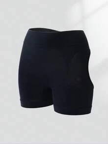 Women's Hollow-Out Thong Shapewear Shorts, Lifting & Shaping Sports Briefs - Black - View 6