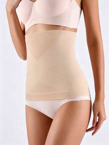 Women's Waist Cincher Tummy Control Solid Color Shaping Tight Waist Belt - Apricot - View 3