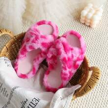 Autumn/Winter Girls' Fashion Leopard Print Slippers, Lightweight And Comfortable Home Slippers - Pink - View 2