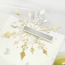 1件雪花金屬切割模具,聖誕裝飾適用於剪貼簿、卡片製作、模板和壓花手工藝 - 雪花 - 查看 10