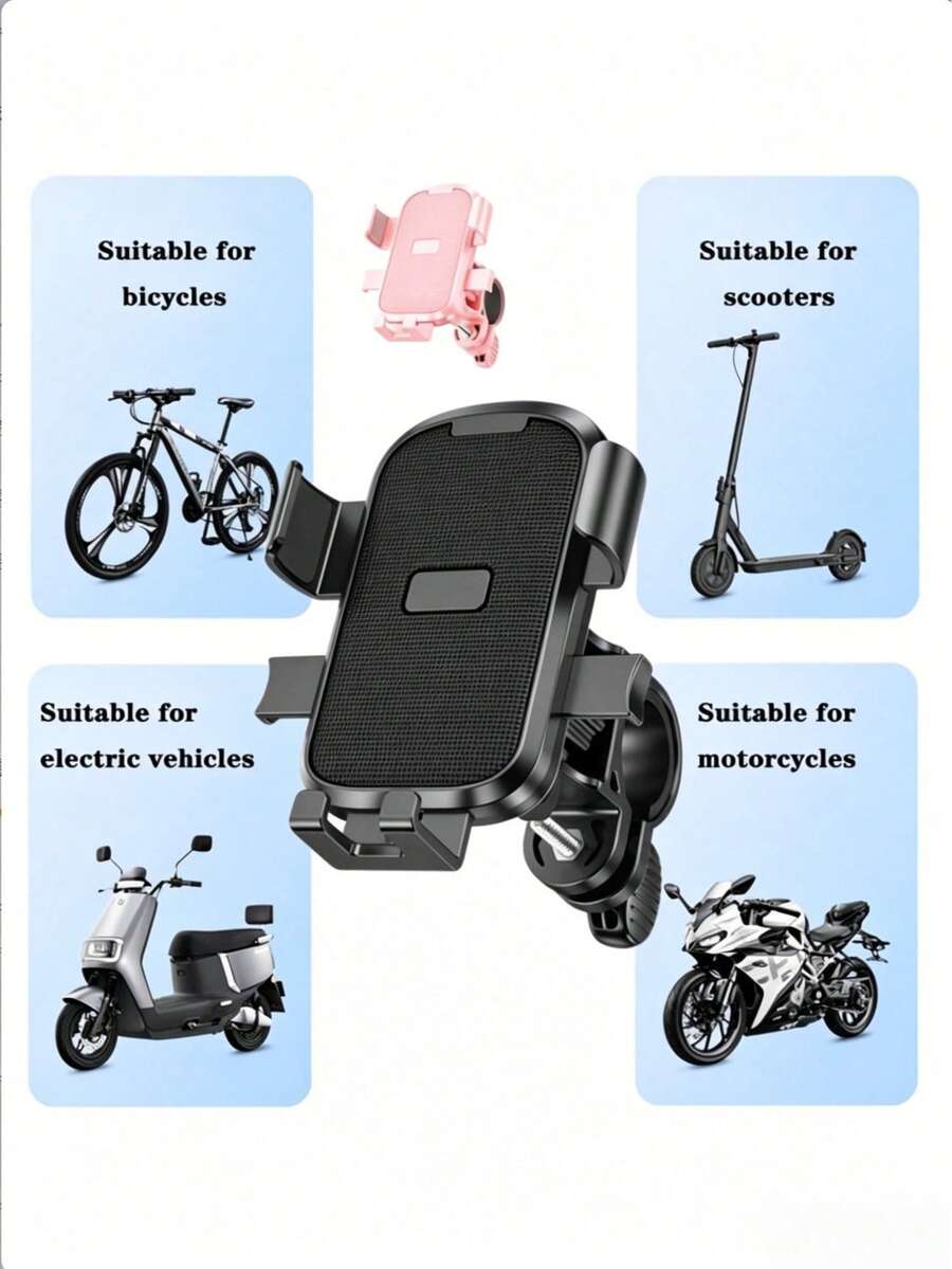Anti-Shake Anti-Vibration Portable Electric Scooter Phone Holder - Multicolor - View 1
