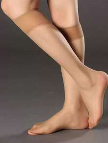 10 Pairs/Pack Ultra-Thin Women's Stockings, Invisible Stockings, Women's Over-The-Knee Socks, Comfortable - Brown - View 6
