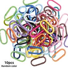 5/10/30pcs Multi-Color Round Keychain, Colorful Zinc Alloy Carabiner Key Ring, Durable Spring Clip, Suitable For Keys, Bags, Water Bottles And Backpacks - Track Carabiner - View 13
