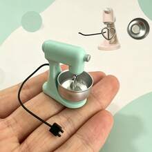 Miniatyr realistisk mixer (icke-elektrisk) modell, miniatyrdekor för hemmaköksscen, DIY fotorekvistita, dockhusdekoration, samlarobjekt och present för hobbyister och entusiaster - Multifärgad - Visa 4