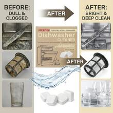 12Pcs Dishwasher Degreaser Tablets, Powerful Oil & Grease Stain Remover, Fast Dissolving Cleaning Blocks, Easy To Use Daily Dish Care - Multiple Forms - View 1