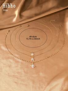 Hihho 3pcs/Set Gentle Style Women's Jewelry Suitable For Daily Commute, Date, Shopping, Banquet Wear - Necklace Set - View 7