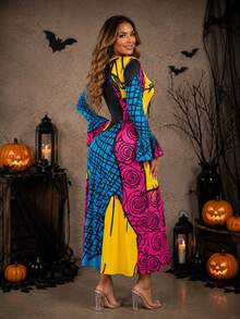 Women Long Dresses - Yellow - View 8