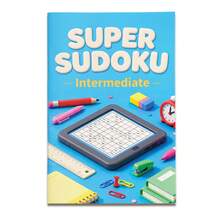 Super Sudoku Logic Puzzle Notebooks, Brain Training Number Game Activity For Focus And Concentration, Desk Supplies Theme, Beginner Intermediate Advanced Challenge Levels - Difficulty Level - View 14