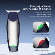 KEMEI KM-5021 Electric Hair Clipper, Stainless Steel T-Blade Sharp & Smooth Cutting, USB Rechargeable Portable & Compact, 3-In-1 Trimmer & Shaver, Suitable For Home & Travel - View 4