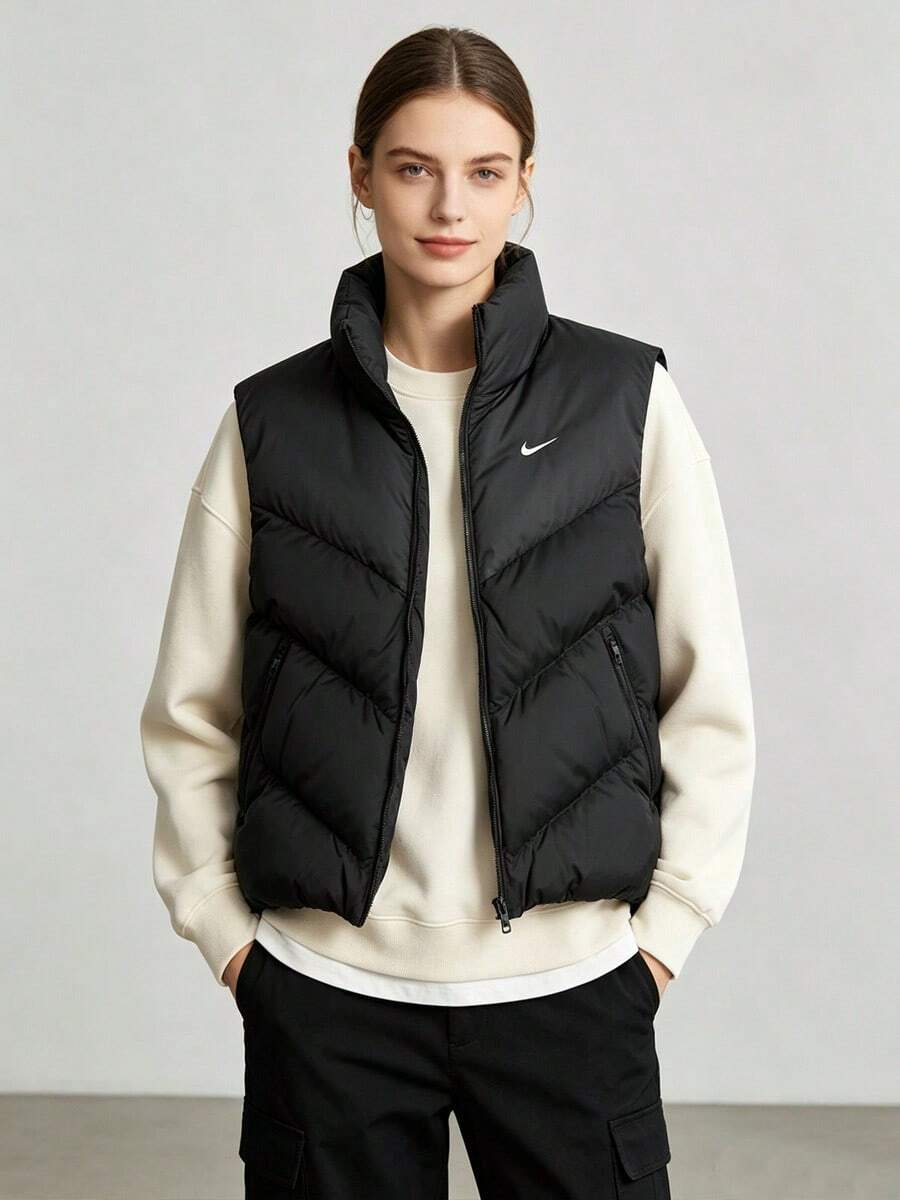 Nike Sportswear Storm-FIT Women's Loose Wind-Resistant Water-Repellent Down Vest - Black - View 1
