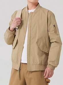 Timberland New Men's Outdoor Hiking Climbing Camping Hooded Windproof Jacket Sports Coat - Khaki - View 6