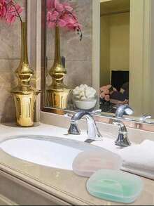 1個白色塑膠密封肥皂盒,防水便攜式肥皂收納盒附蓋,輕巧小巧,適合旅行、露營、健身房、浴室、戶外使用 - 多色 - 查看 5